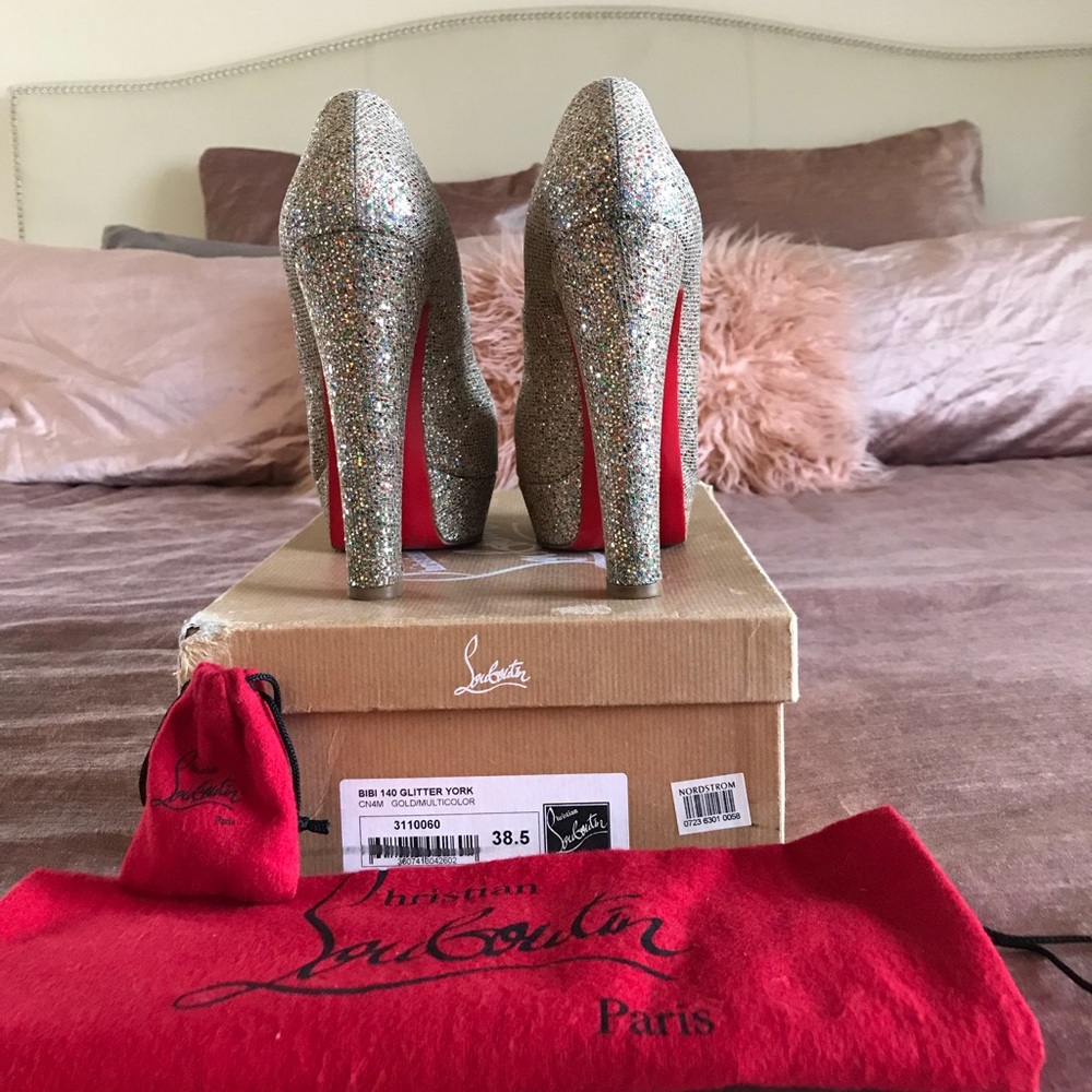 Christian Louboutin Bibi 140 Glitter York